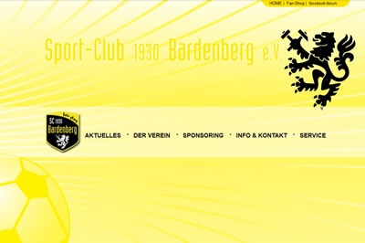 SC Bardenberg Webseite