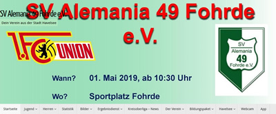 SV Alemania Fohrde Webseite