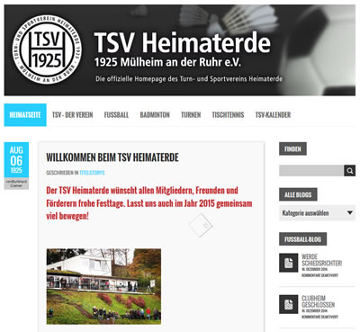 TSV Heimaterde Webseite