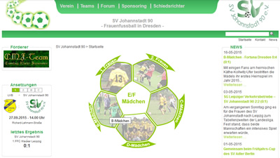 SV Johannstadt 90 Webseite