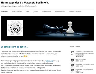 SV Mattnetz Berlin Webseite
