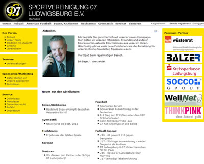 SpVgg 07 Ludwigsburg Webseite