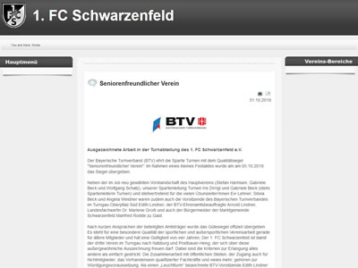 1. FC Schwarzenfeld Webseite