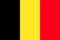 Fahne von Belgien zur Fußball EM-2021