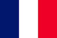 Flagge von Frankreich zur Fußball Europameisterschaft 2021
