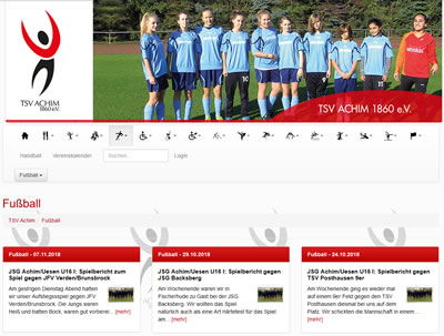 TSV Achim Webseite